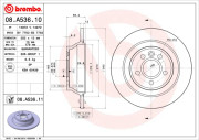 08.A536.11 Brzdový kotúč COATED DISC LINE BREMBO