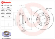 08.A730.20 Brzdový kotúč PRIME LINE BREMBO