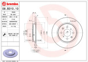 08.B310.10 Brzdový kotúč PRIME LINE BREMBO