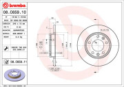 08.C659.11 Brzdový kotúč COATED DISC LINE BREMBO