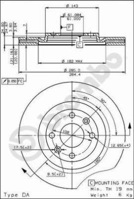 09.4626.20 Brzdový kotúč PRIME LINE BREMBO