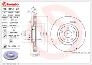 09.5058.21 Brzdový kotúč COATED DISC LINE BREMBO