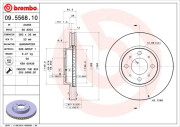 09.5568.10 Brzdový kotúč PRIME LINE BREMBO