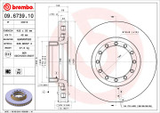 09.6739.10 Brzdový kotúč PRIME LINE BREMBO