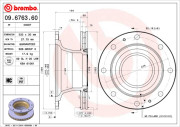 09.6763.60 Brzdový kotúč PRIME LINE BREMBO