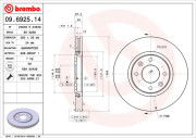 09.6925.14 Brzdový kotúč PRIME LINE BREMBO