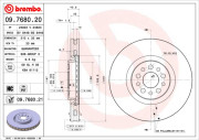 09.7680.21 Brzdový kotúč COATED DISC LINE BREMBO