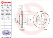 09.7719.10 Brzdový kotúč PRIME LINE BREMBO