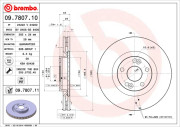 09.7807.11 Brzdový kotúč COATED DISC LINE BREMBO