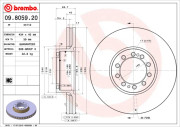 09.8059.20 Brzdový kotúč PRIME LINE BREMBO