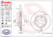 09.8519.11 Brzdový kotúč COATED DISC LINE BREMBO