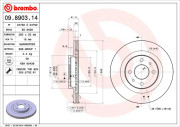 09.8903.14 Brzdový kotúč PRIME LINE BREMBO