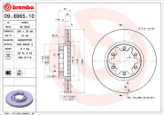 09.8965.10 Brzdový kotúč PRIME LINE BREMBO