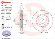 09.8977.11 Brzdový kotúč COATED DISC LINE BREMBO