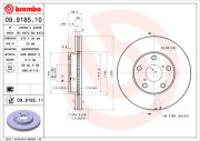 09.9185.11 Brzdový kotúč COATED DISC LINE BREMBO