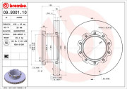 09.9301.10 Brzdový kotúč PRIME LINE BREMBO