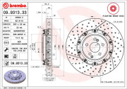 09.9313.33 Brzdový kotúč BREMBO XTRA LINE BREMBO