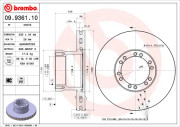 09.9361.10 Brzdový kotúč PRIME LINE BREMBO