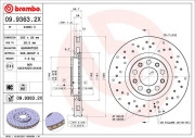 09.9363.2X Brzdový kotúč BEARING DISC LINE BREMBO