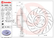 09.9463.11 Brzdový kotúč COATED DISC LINE BREMBO