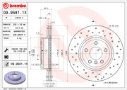 09.9581.1X Brzdový kotúč BEARING DISC LINE BREMBO