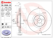 09.9586.21 Brzdový kotúč COATED DISC LINE BREMBO