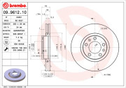 09.9612.10 Brzdový kotúč PRIME LINE BREMBO