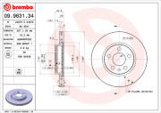 09.9631.34 Brzdový kotúč PRIME LINE BREMBO