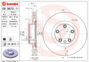 09.9870.11 Brzdový kotúč COATED DISC LINE BREMBO