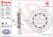 09.A187.13 Brzdový kotúč BREMBO XTRA LINE BREMBO