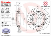 09.A190.13 Brzdový kotúč BREMBO XTRA LINE BREMBO