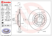 09.A269.11 Brzdový kotúč COATED DISC LINE BREMBO