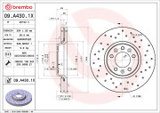 09.A430.1X Brzdový kotúč BEARING DISC LINE BREMBO