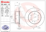 09.A451.10 Brzdový kotúč PRIME LINE BREMBO