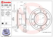 09.A563.80 Brzdový kotúč PRIME LINE BREMBO