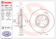 09.A601.11 Brzdový kotúč COATED DISC LINE BREMBO