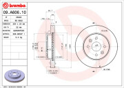 09.A606.10 Brzdový kotúč PRIME LINE BREMBO