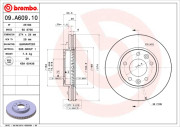 09.A609.10 Brzdový kotúč PRIME LINE BREMBO