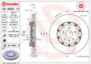 09.A665.13 Brzdový kotúč BREMBO XTRA LINE BREMBO