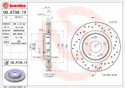 09.A738.1X Brzdový kotúč BEARING DISC LINE BREMBO