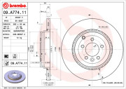 09.A774.11 Brzdový kotúč COATED DISC LINE BREMBO