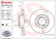 09.A779.20 Brzdový kotúč PRIME LINE BREMBO