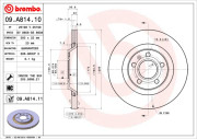 09.A814.11 Brzdový kotúč COATED DISC LINE BREMBO