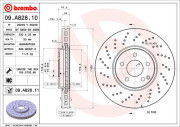 09.A828.11 Brzdový kotúč COATED DISC LINE BREMBO