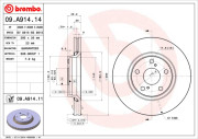 09.A914.11 Brzdový kotúč COATED DISC LINE BREMBO