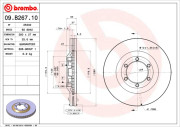 09.B267.10 Brzdový kotúč PRIME LINE BREMBO