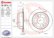 09.B612.10 Brzdový kotúč PRIME LINE BREMBO