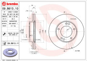 09.B613.11 Brzdový kotúč COATED DISC LINE BREMBO