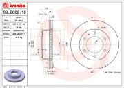 09.B622.10 Brzdový kotúč PRIME LINE BREMBO