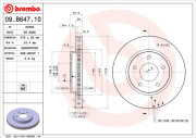 09.B647.11 Brzdový kotúč COATED DISC LINE BREMBO